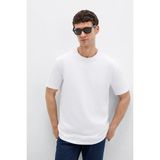 Mavi Erkek Bisiklet Yaka Basic T-Shirt M0611596 Beyaz - 2XL