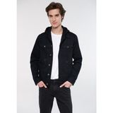 Mavi Erkek Brandon Comfort Siyah Jean Ceket 2XL Kapüşonlu Cep Özellikli 0167932233