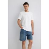 Mavi Erkek Çizgi Detaylı T-Shirt M0611409-70057 Kırık Beyaz - XL