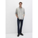 Mavi Erkek Çizgili Gömlek Gray Flannel Zemin, White 0211756-91269 - Gri