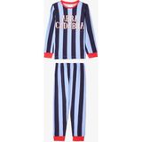 Mavi Erkek Çocuk Abra Kadabra Çizgili Pijama Takımı - 6 - 7 Yaş