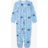 Mavi Erkek Çocuk Farm Inek Desenli Fermuarlı Pijama Tulum - 11 - 12 Yaş