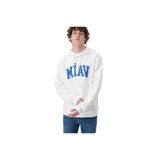 MAVİ Erkek Kapüşonlu Baskılı Sweatshirt, Beyaz, S Beden