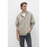 Mavi Erkek Kapüşonlu Fermuarlı Sweatshirt M0S10520 Sis Gri