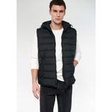 Mavi Erkek Kapüşonlu Siyah Şişme Yelek 0110147-900 - 2XL