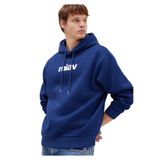 MAVİ Erkek Kapüşonlu Sweatshirt, Koyu Saks Mavi, XL