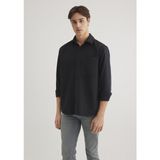 Mavi Erkek Kareli Siyah Gömlek 0211444-89584 - XL - Lacivert