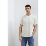 Mavi Erkek Logo Baskılı %100 Pamuk T-Shirt M0612732 Sis Gri