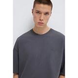 Mavi Erkek Oversize Bisiklet Yaka Basic T-Shirt M0613188 Gri