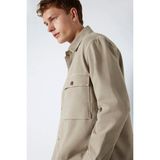Mavi Erkek Uzun Kollu Çift Cepli Gömlek M0211778 Laurel Oak - Kahverengi - 2XL