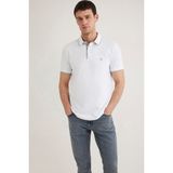Mavi Erkek Yaka Detaylı Polo T-Shirt M062373 Beyaz