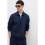 Mavi Erkek Yarı Fermuarlı Sweatshirt M0S10382 Lacivert