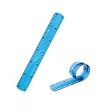 Mavi Esnek Plastik Cetvel Flexy Cetvel Kırılmayan Cetvel 30 cm - 1 Adet
