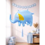 Mavi Fil Folyo Balon Bebek Partisi Balonu 84 cm