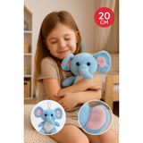 Mavi Fil Peluş 20 CM – Uyku Arkadaşı, Yumuşak Dolgulu Mini Peluş Oyuncak, Sevimli Fil Peluş SLY-114805