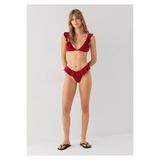 Mavi Fırfırlı Kırmızı Bikini Altı 1914055-70456