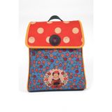 Mavi Frida Figürlü Kapaklı Sırt Çantası Etnik Bohem Style - Yesil - Yeşil