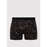 Mavi Galaksi Baskılı Siyah Boxer 092084-900 Siyah-900 XL