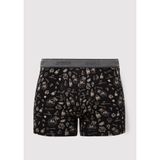 Mavi Grafik Baskılı Siyah Boxer 091719-900 Siyah-900 S