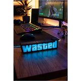 Mavi Gta Wasted Ledli Tablo Buzlu (Usb Type A ile Çalışmaktadır)