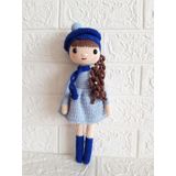 Mavi Güz Bebek Amigurumi Organik Oyuncak