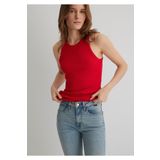 Mavi Halter Yaka Kırmızı Basic Atlet Slim Fit / Dar Kesim -70467 1612462