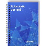 Mavi Işıklar Günlük Planlayıcı Defter - Daily Planner - Ders Çalışma Planlayıcı Defteri - Planlama D