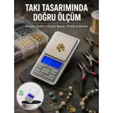 Mavi Işıklı Lcd Ekranlı Hassas Tartı Terazisi Yeni Nesil