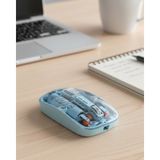 Mavi Kablosuz Mouse Bluetooth ve USB Çift Mod Bağlantılı - Çok Renkli