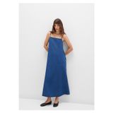 MAVİ KADIN DOKUMA ELBİSE DARK INDIGO 1310727-85481