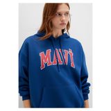 MAVİ Kadın Kapüşonlu Sweatshirt, Koyu Lacivert, M Beden