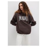 MAVİ Kadın Kapüşonlu Sweatshirt, Raisin, S