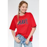 Mavi Kadın Mavi Logo Baskılı Kırmızı Tişört 1600843-82054