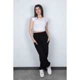 Mavi Kadın Şalvar Yoga Pantolonu %100 Viskon Çift Cepli - 2460 - Siyah