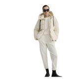 MAVİ Kadın Slim Fit Uzun Mont, Toz Beyaz, S
