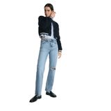 MAVİ Kadın Straight Fit Jean Pantolon, Yüksek Bel, Shaded College, 31-27