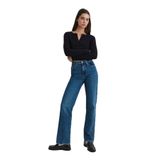 MAVİ Kadın Wide Leg Jean Pantolon, Yüksek Bel, Sky Dark Shaded, 32-28