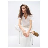 MAVİ Kadın Wide Leg Pantolon, Kırık Beyaz, M Beden