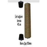 Mavi Kaktüs Kedi Tırmalama Sütunu - Kedi Evi Yedek Tırmalama Borusu - Tırmalama Tahtası - 45 Cm Erkek-Erkek