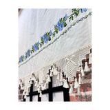 MAVİ KANAVİÇE OTANTİK PERDE Mavi 200 x 190