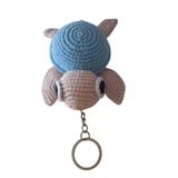 Mavi Kaplumbaga Amigurumi Anahtarlik Organik Oyuncak