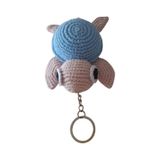 Mavi Kaplumbaga Amigurumi Anahtarlik Organik Oyuncak