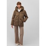 Mavi Kapüşonlu Kahverengi Şişme Mont Kadın Günlük Uzun Kol Regular Fit Model 1110075-82046