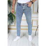 Mavi Kar Yıkama Likralı Slim Fit Erkek Kot Pantolon Denim Jean Dar Kesim Pamuklu - 30