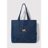 Mavi Kedi Nakışlı Denim Omuz Çantası 1913283-10241 - Lacivert-10241