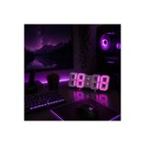 Mavi Keys Akıllı 3D LED Dijital Masa Saati – Alarm, Tarih ve Sıcaklık Göstergeli Dekoratif Gaming Masa Saati