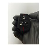 Mavi Keys Mercedes Benz C E S V CLK CLS SL 3 Düğmeli Petek Desenli Anahtar Kumanda Koruma Kılıfı Kırmızı