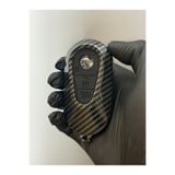 Mavi Keys Mercedes Benz C S Sınıf W206 W223 S350 C260 C300 S400 S450 S500 Düğmeli Karbon Fiber Kumanda Anahtar Koruma Kılıfı Siyah