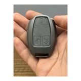 Mavi Keys Mercedes BGA Class W203 W204 W205 W210 W211 3 Düğmeli Deri Metal Anahtar Koruma Kılıfı Gri Renk