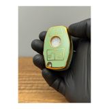 Mavi Keys Mercedes BGA Class W203 W204 W205 W210 W211 3 Düğmeli Silikon Anahtar Kumanda Koruma Kılıfı Yeşil